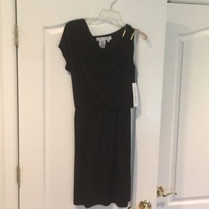 Maggie London black asymmetrical dress